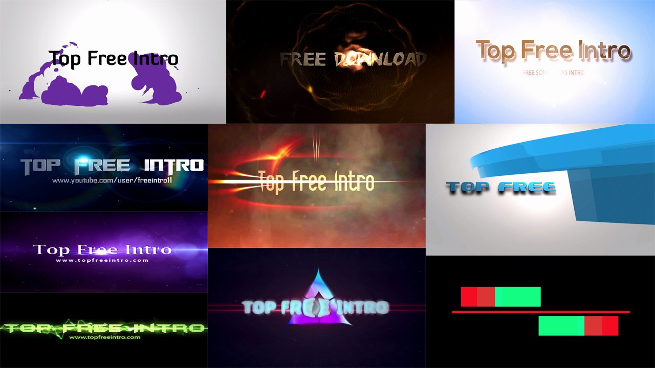 Top 10 Free Intro Templates 2016 sony Vegas No