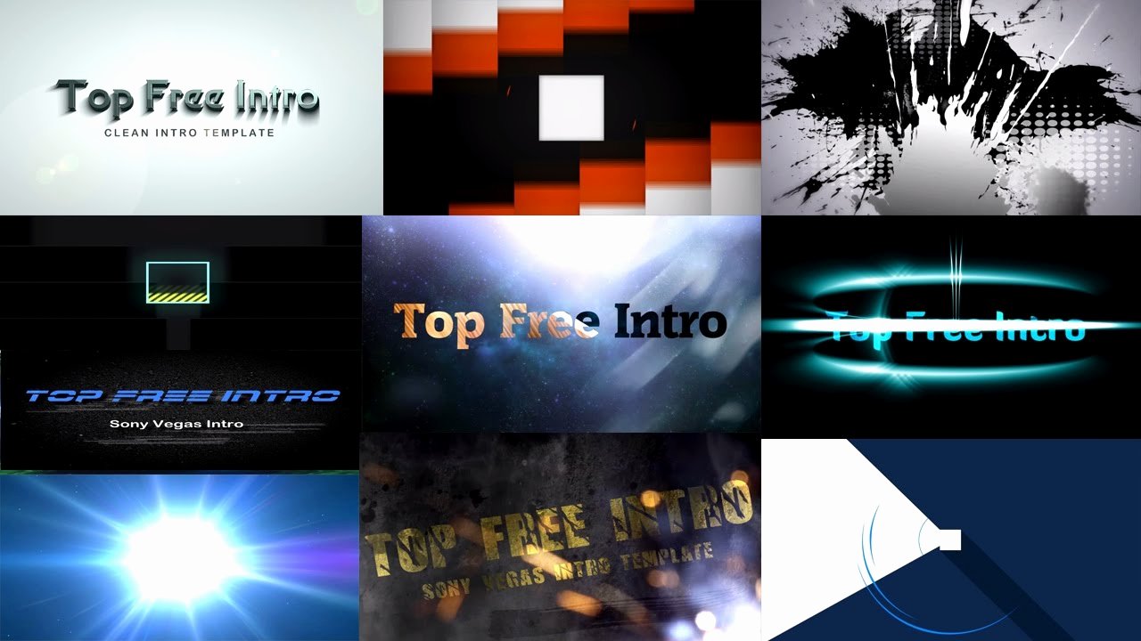 Top 10 Intro Templates Free sony Vegas Pro 13 Download