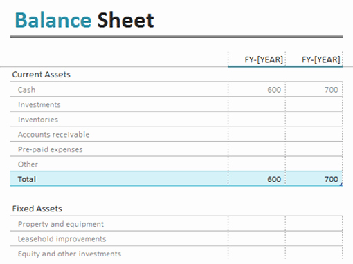 Top 5 Free Balance Sheet Templates Word Templates Excel