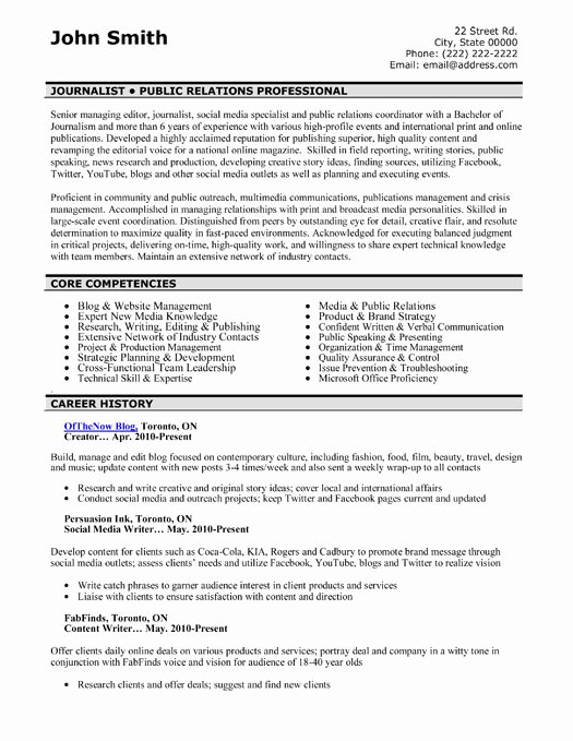 Top Public Relations Resume Templates &amp; Samples