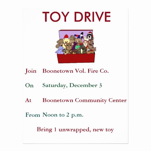 Toy Drive Template Flyer