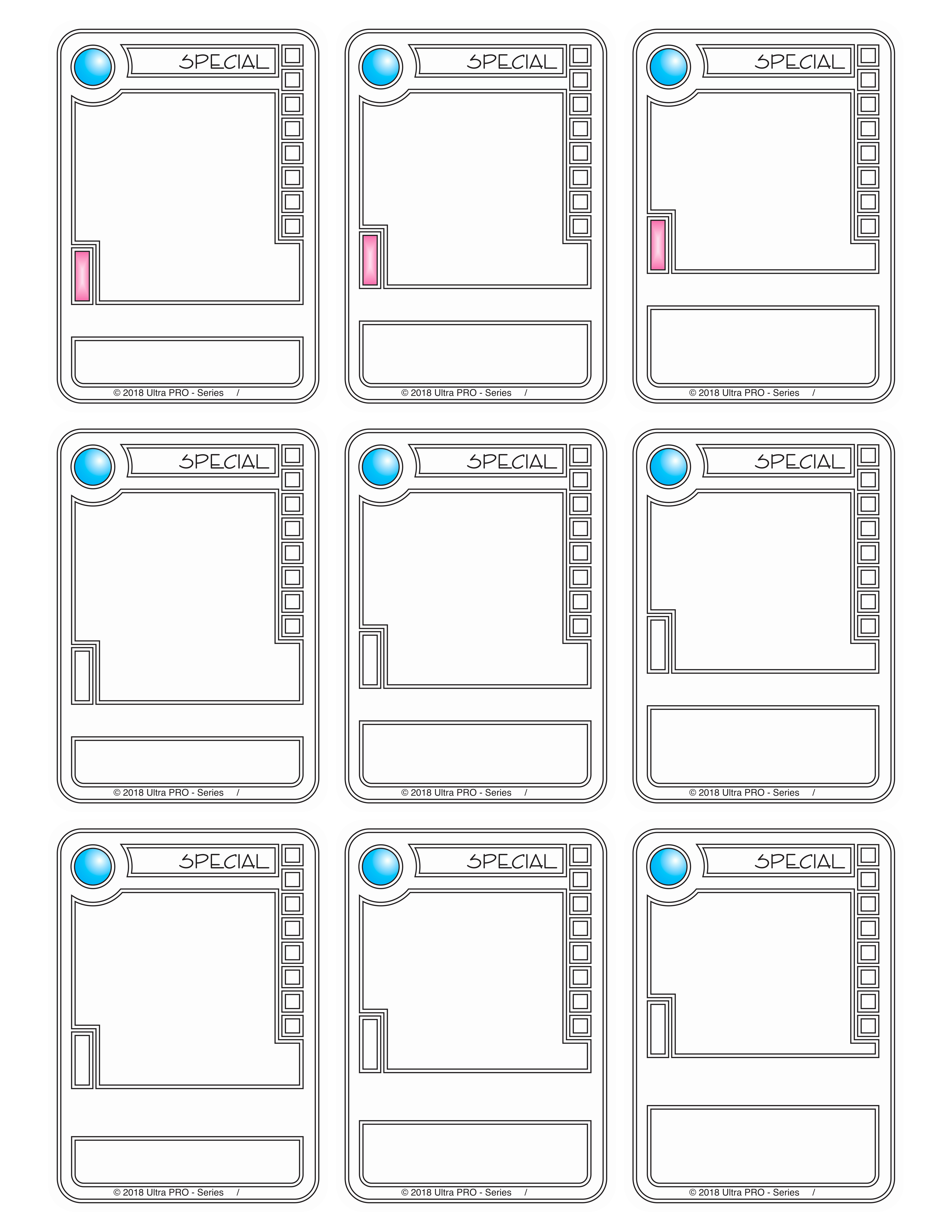 Trading Card Game Card Templates to Pin On