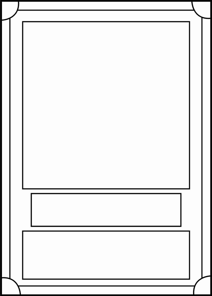 Trading Card Template Front by Blackcarrot1129 On