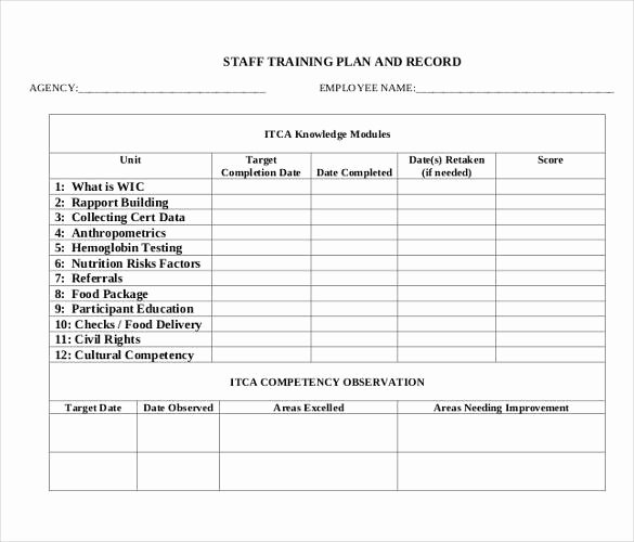 Training Plan Template 23 Free Pdf Documents Download