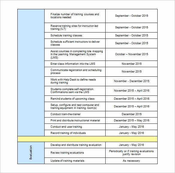 training plan template