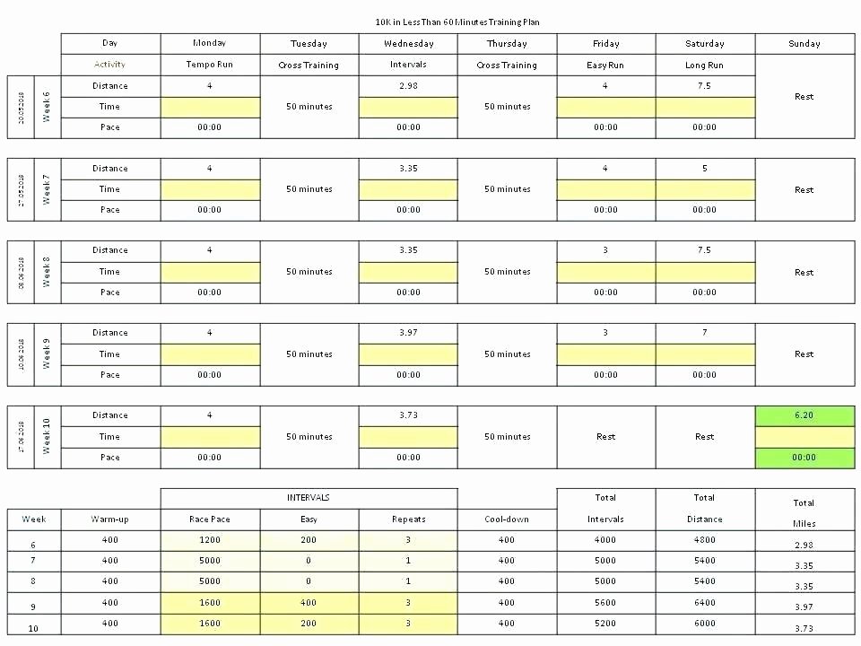 Training Schedule Template Excel Monthly Work Plan