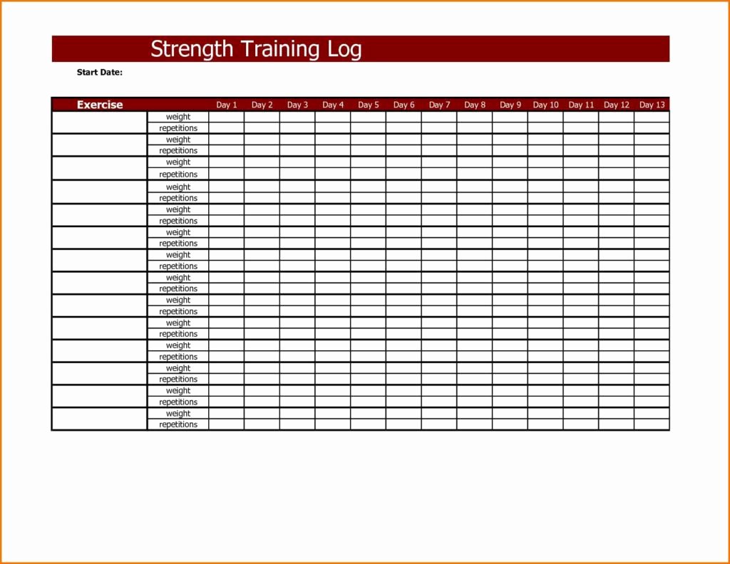 Training Spreadsheet Template Spreadsheet Templates for
