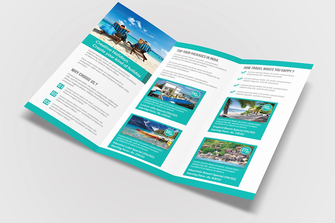 Travel Tri Fold Brochure Brochure Templates On Creative