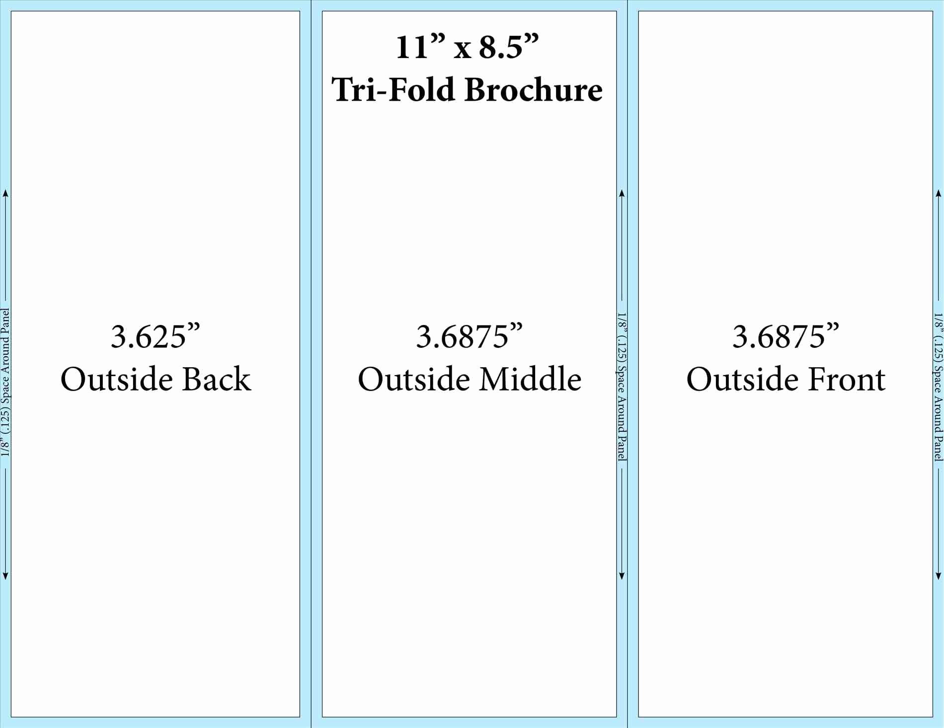 Tri Brochure Templates for Google Drive Fold Brochure