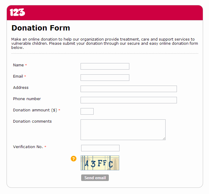 Tuesday form Template the Indispensable Line Donation