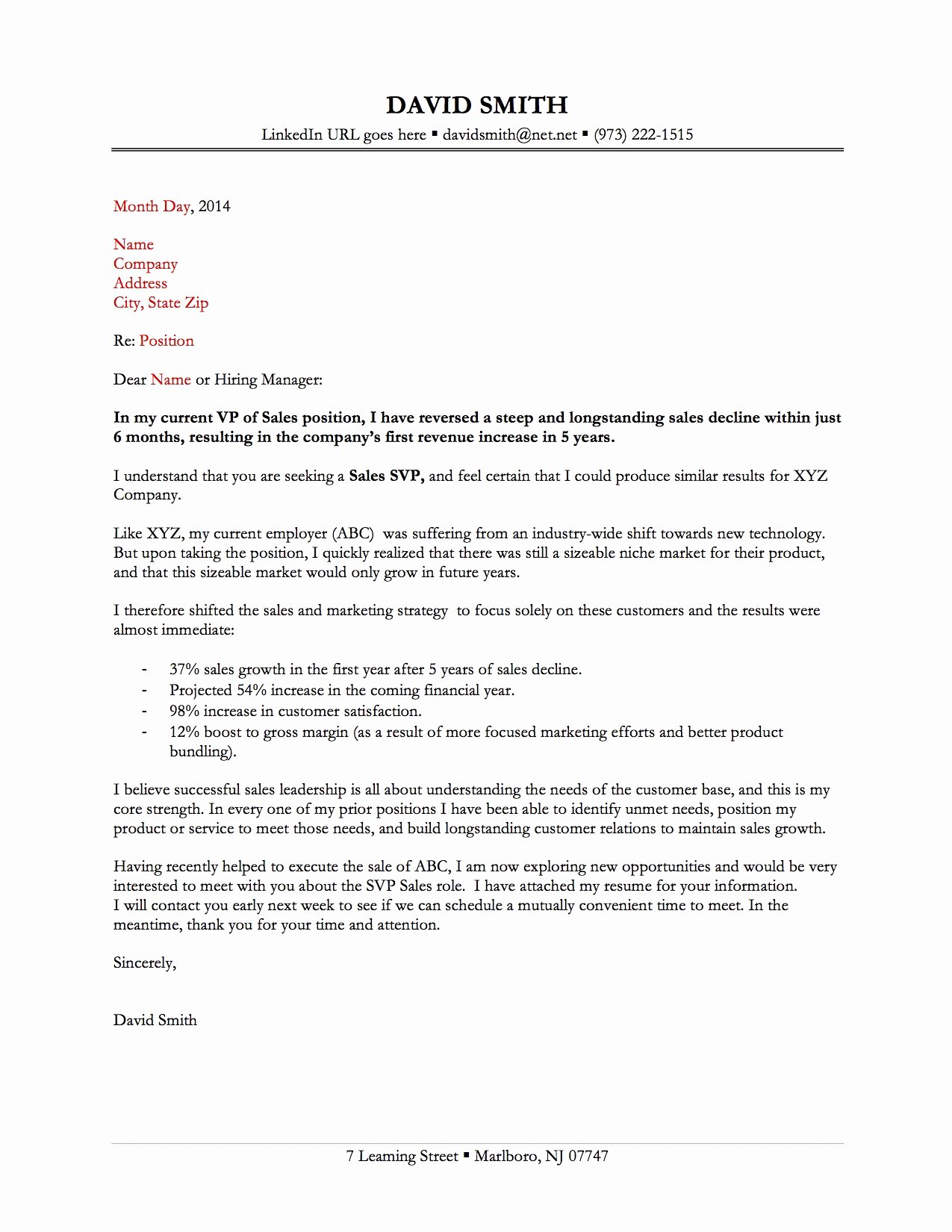 Two Great Cover Letter Examples