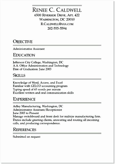 Undergraduate Accounting Resume Examples Internships