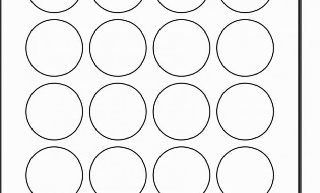 Polaroid Round Labels Template