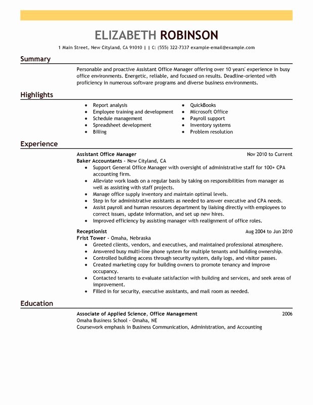 Unfor Table assistant Manager Resume Examples to Stand