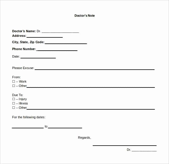 urgent care doctors note template