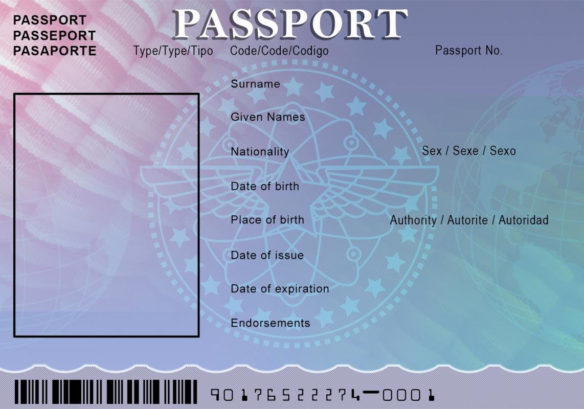 Us Passport Template