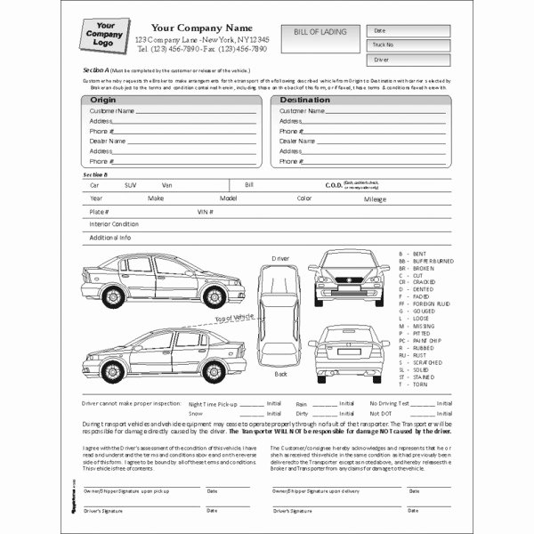 Vehicle Inspection form Template Beepmunk