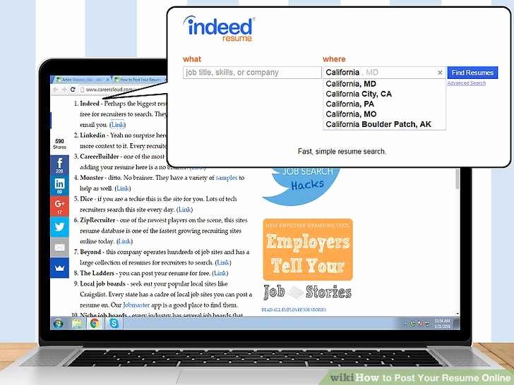 View My Indeed Resume Fresh How to Post Your Resume Line