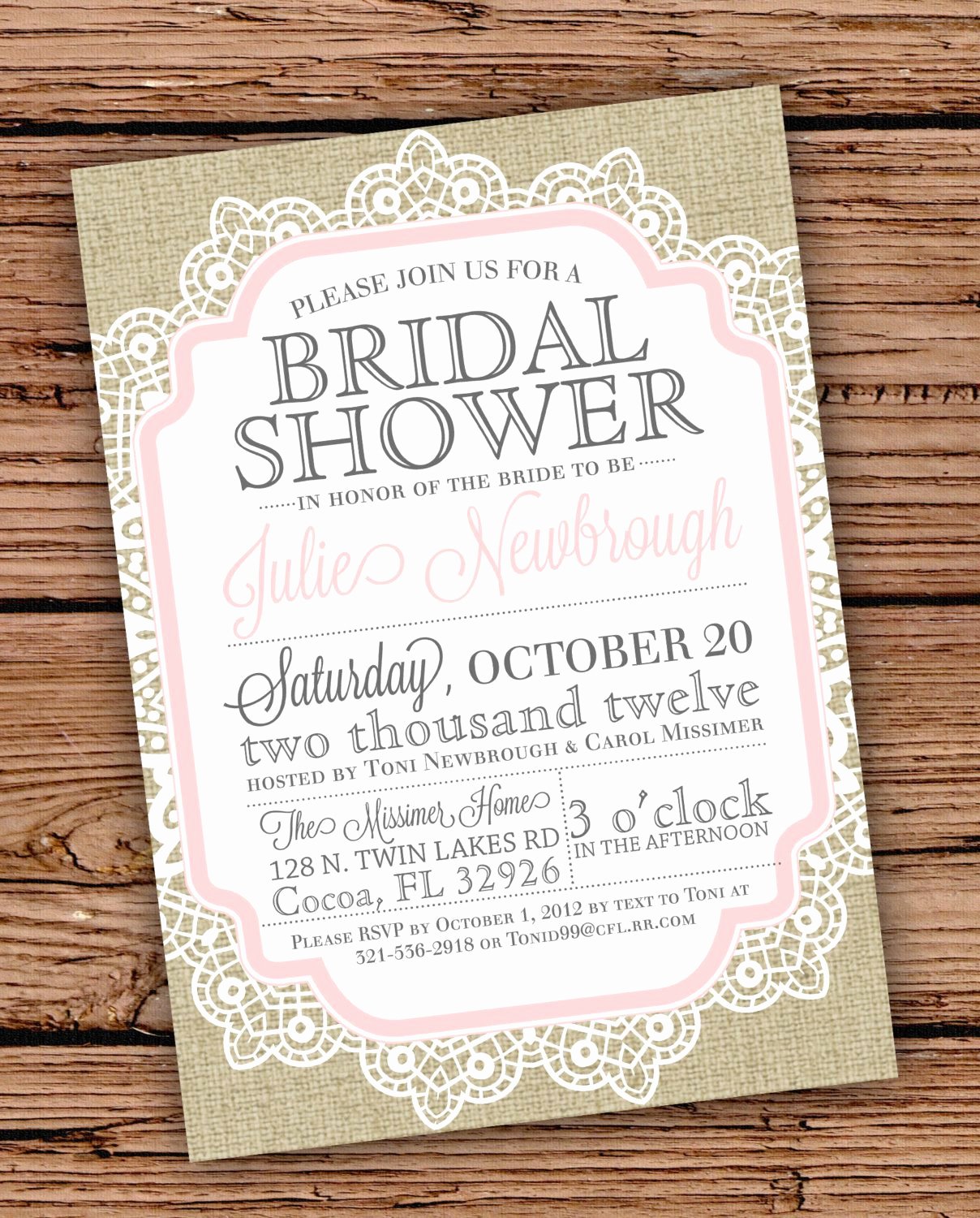 Vintage Wedding Shower Invitations Vintage Bridal Shower