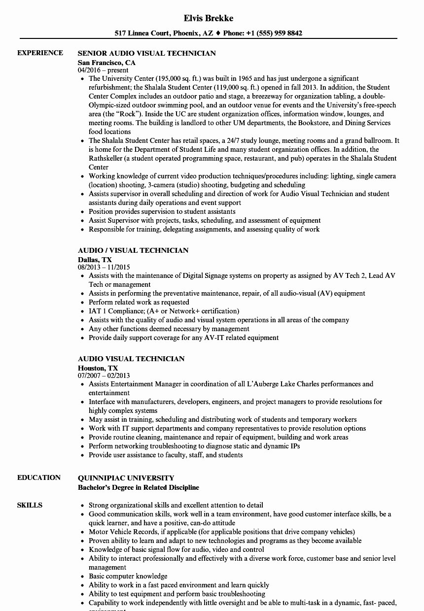 Visual Information Specialist Resume Oursearchworld