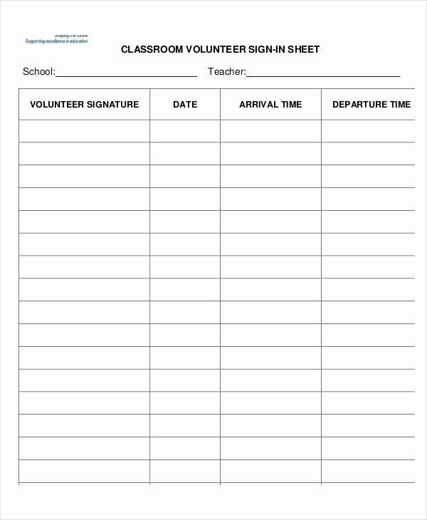 Volunteer Sign In Sheet Templates 14 Free Pdf Documents