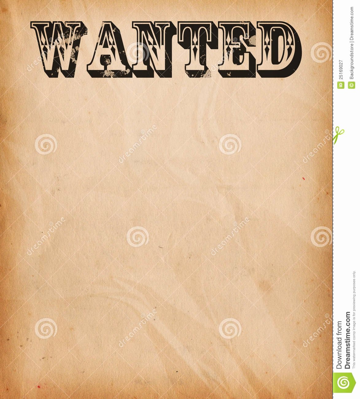 Wanted Poster Background