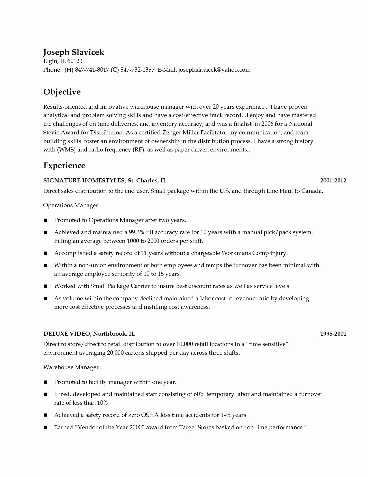 Warehouse associate Job Description for Resume Resume Ideas