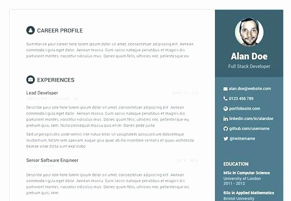 Web Developer Resume Sample Full Stack Template In French