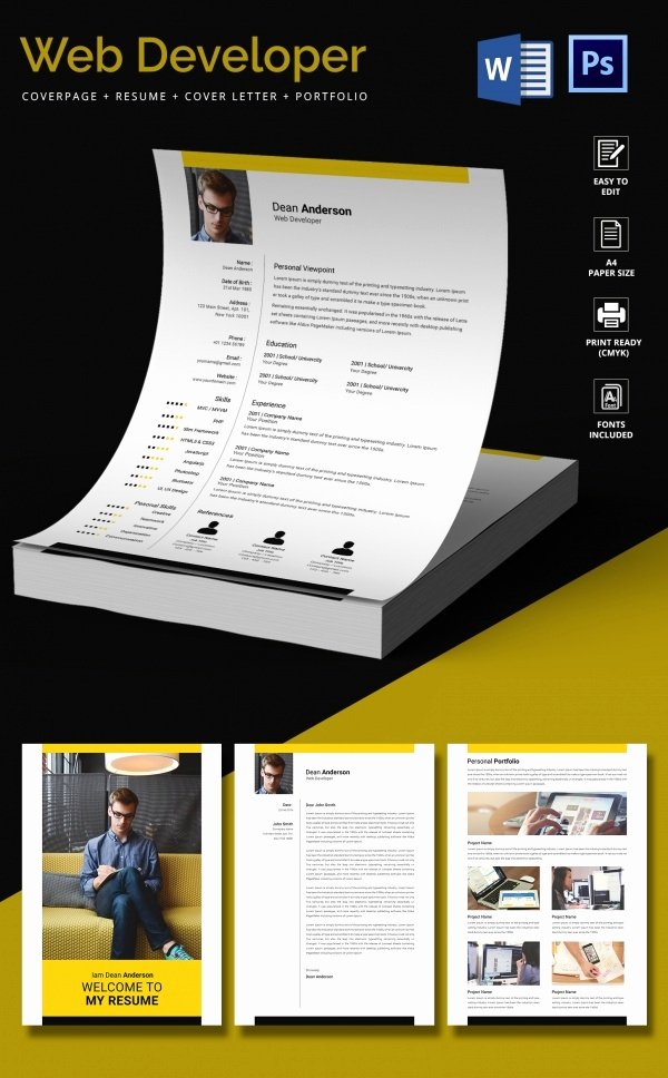 Web Developer Resume Template – 11 Free Word Excel Ps