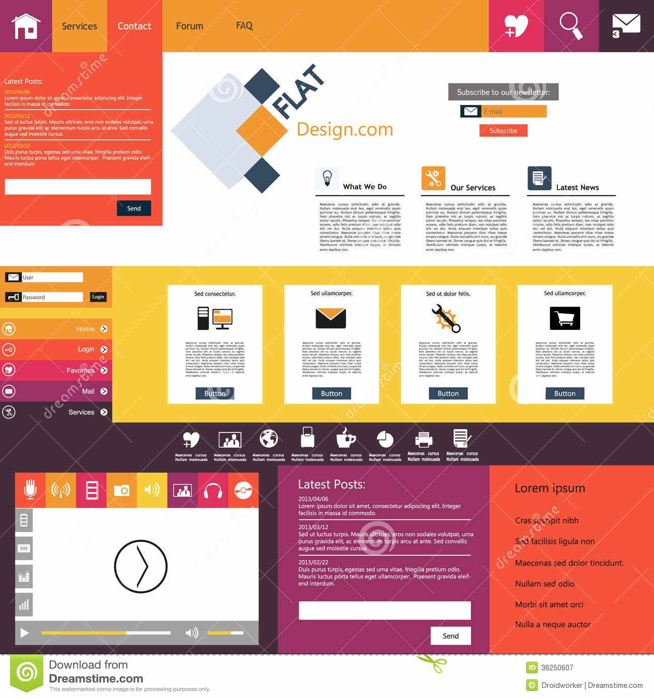 web templates modern