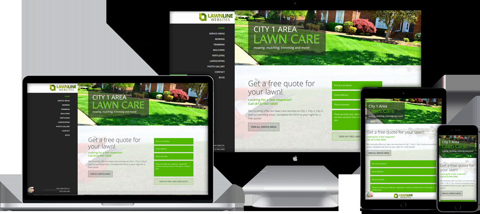 Website Templates for Lawn Care &amp; Landscaping Panies
