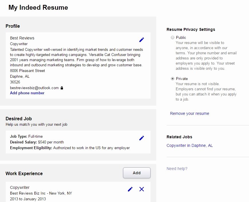 Websites to Post Resumes Best Resume Gallery