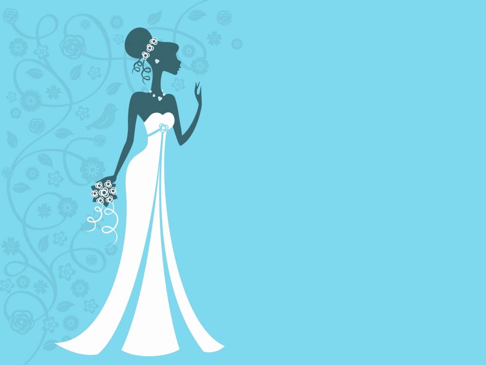 Wedding Bride Backgrounds Blue Holiday White Templates