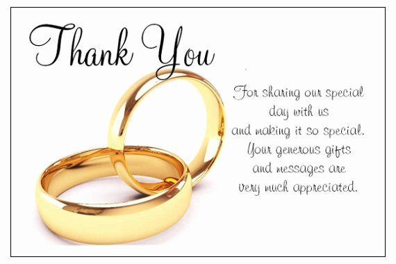Wedding Day Thank You Poems