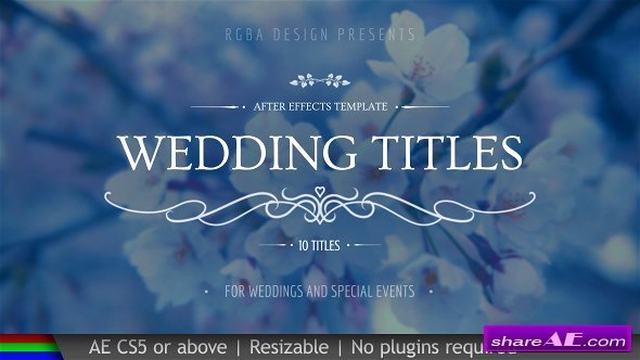 Wedding Free after Effects Templates