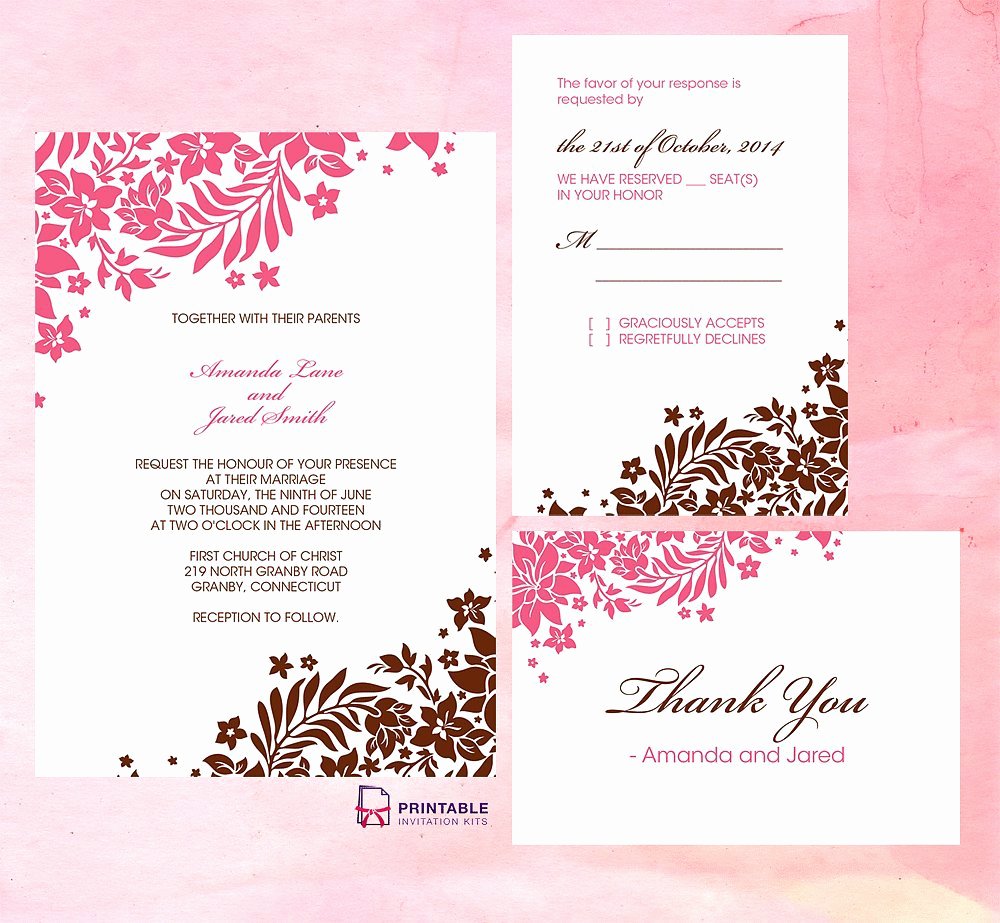 free wedding invitation templates