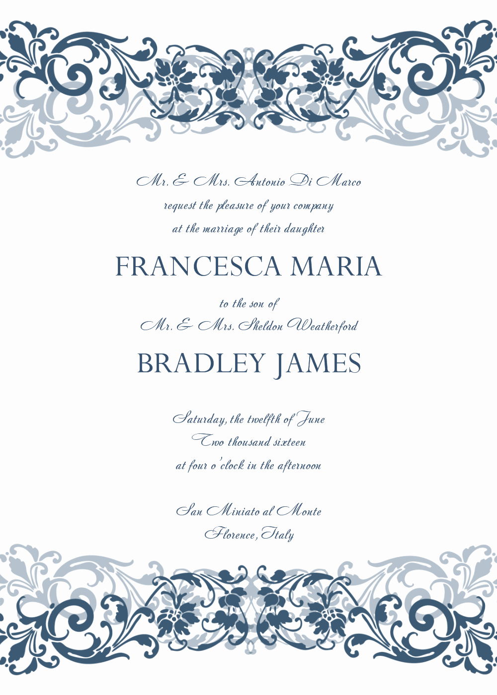 Wedding Invitations Templates