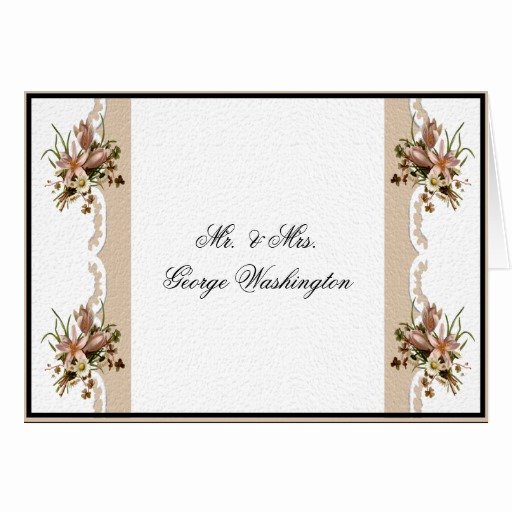 Wedding Note &amp; Thank You Card Template