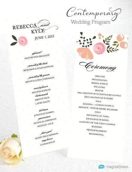 Wedding Program Wording
