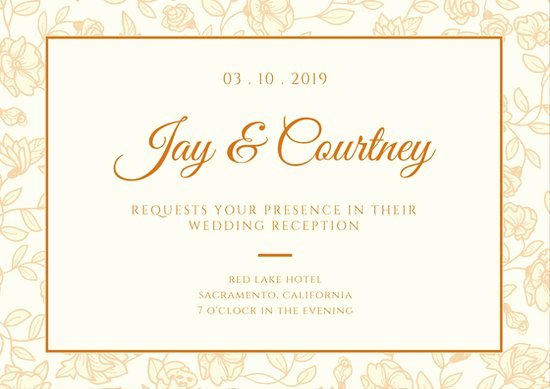 wedding reception card template reception invitation designs 26 wedding reception invitation templates free sample example 1