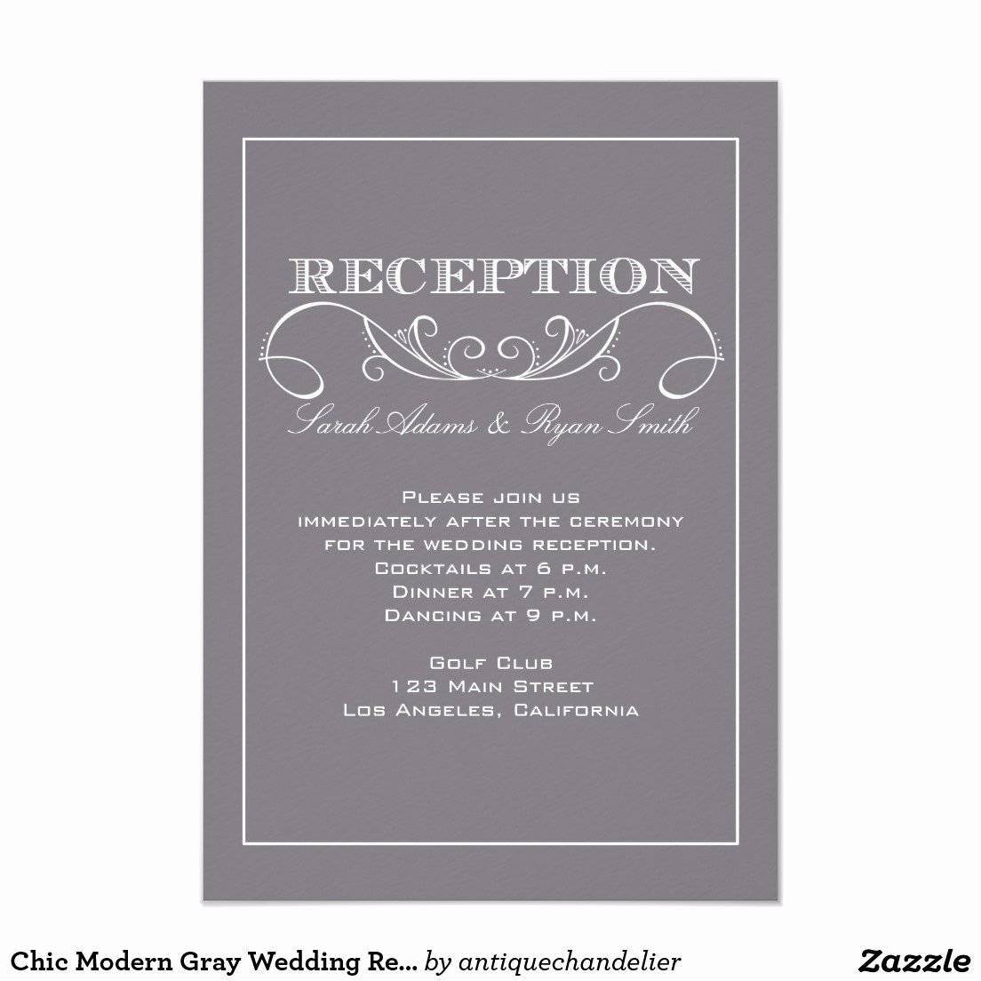 Wedding Reception Invitations