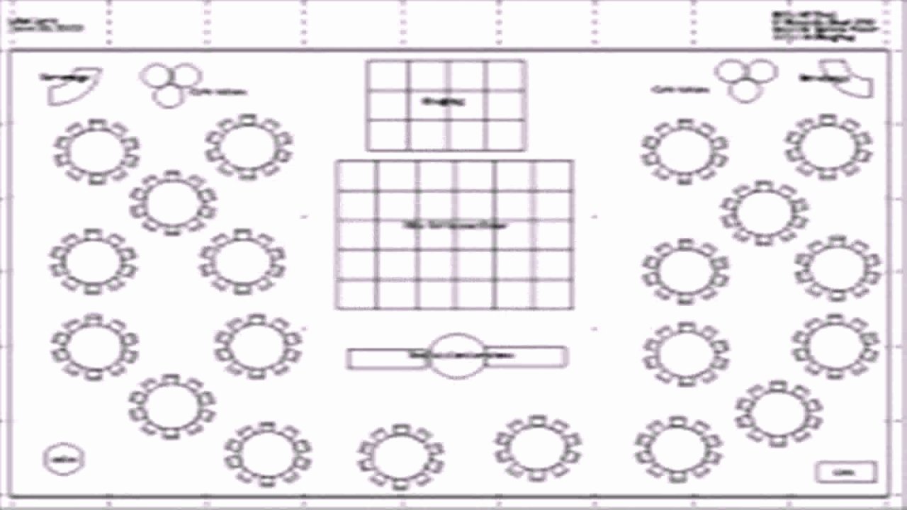 Wedding Reception Table Layout Template