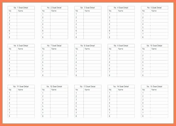 Wedding Seating Chart Template Excel Wedding Round Table