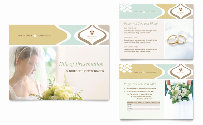 Wedding Store &amp; Supplies Powerpoint Presentation