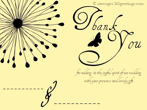 Wedding Thank You Messages 365greetings