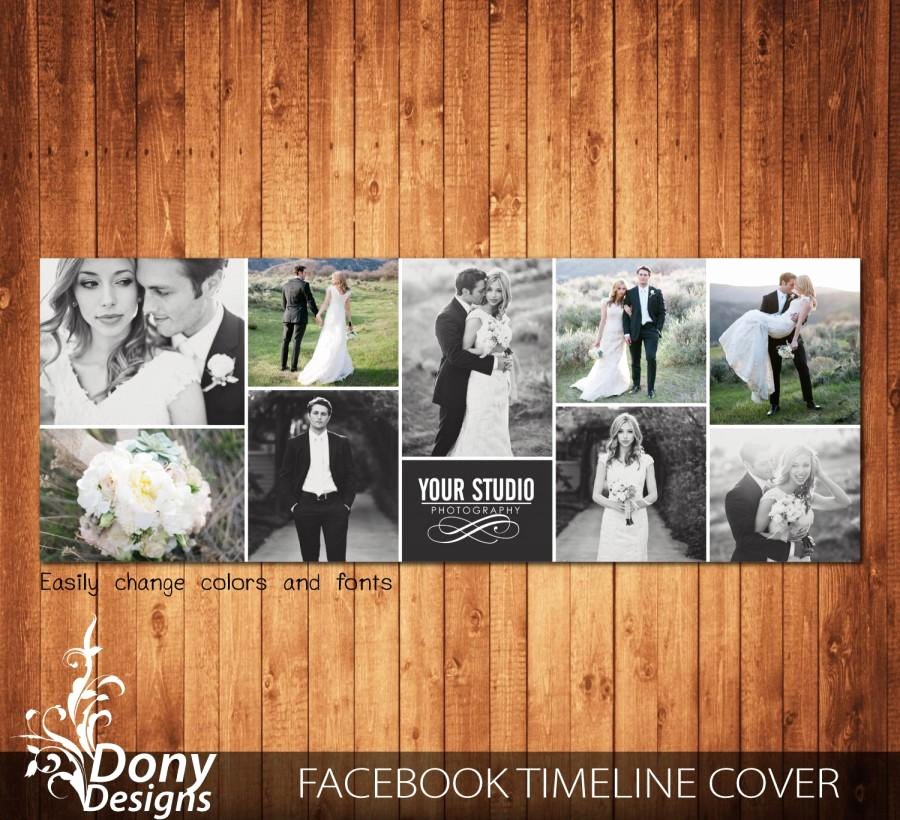 Wedding Timeline Cover Template Collage