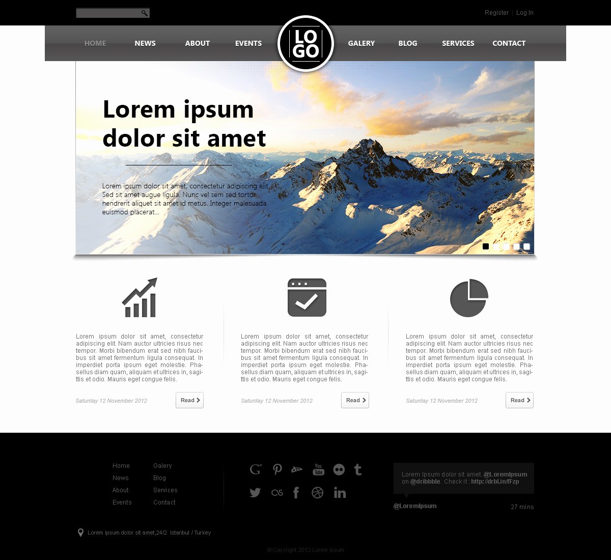 Well Designed Psd Website Templates for Free Download