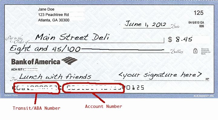 How To Fill Out A Wells Fargo Check How To See Routing Number On 