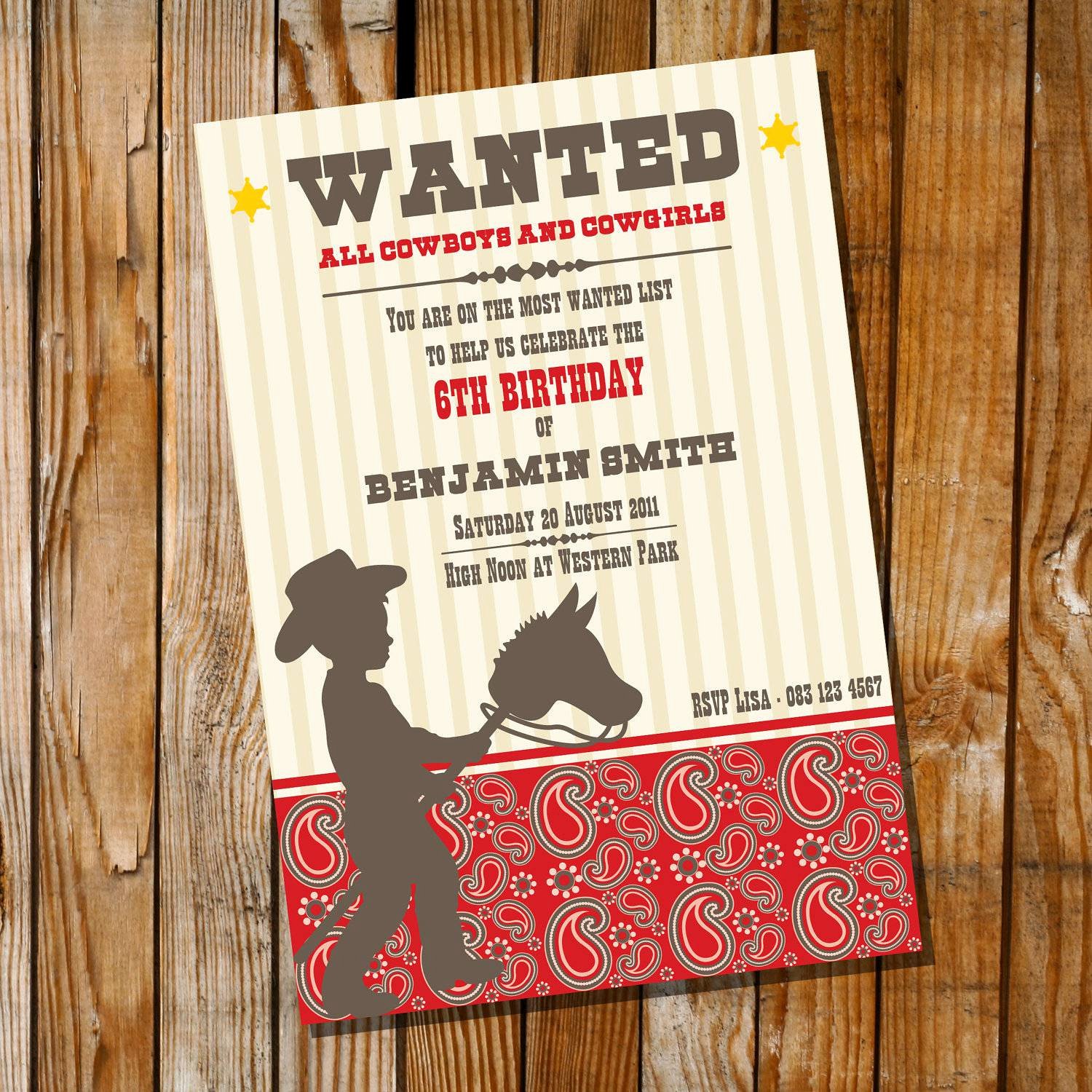 Western Party Invitations