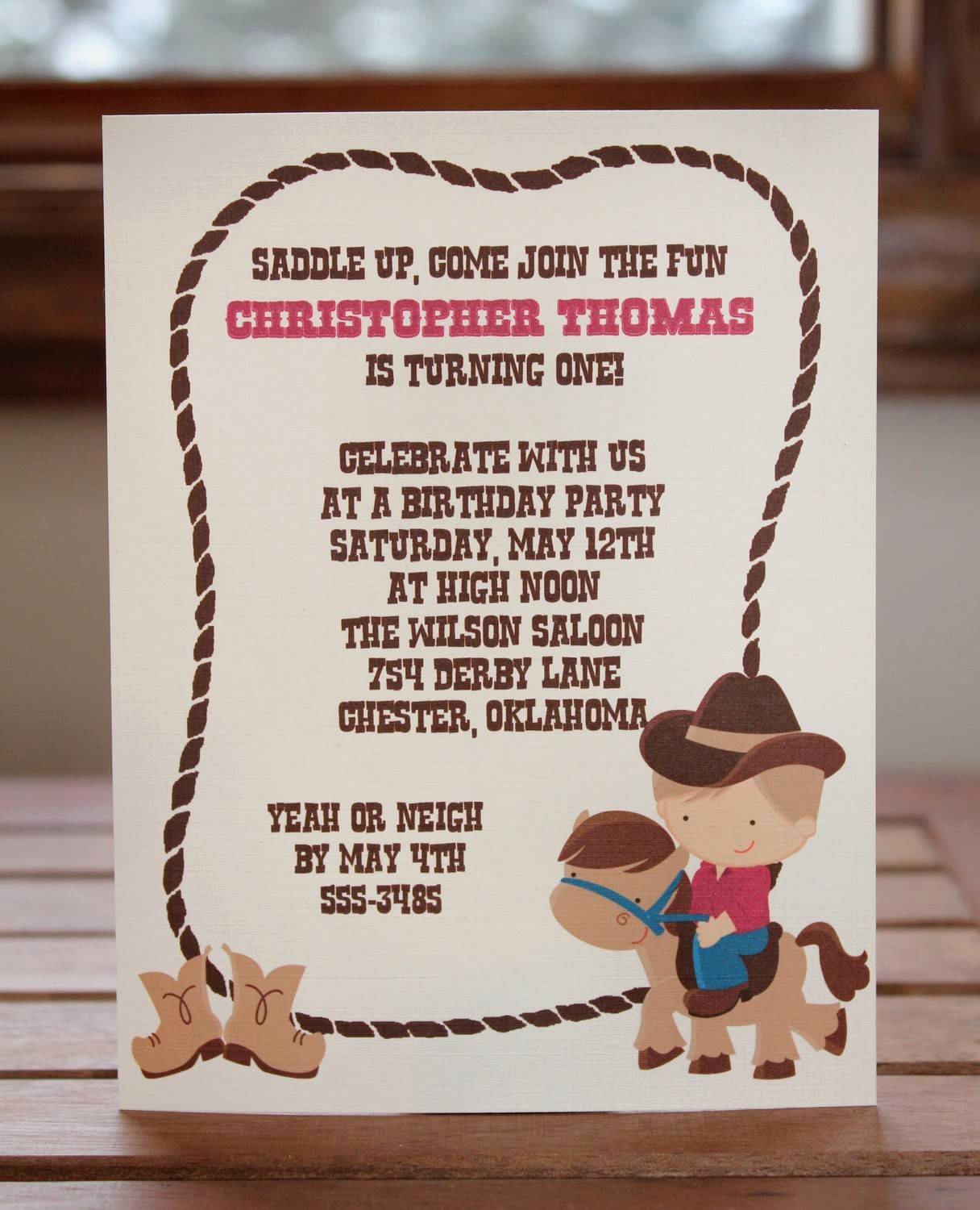 Western Party Invitations